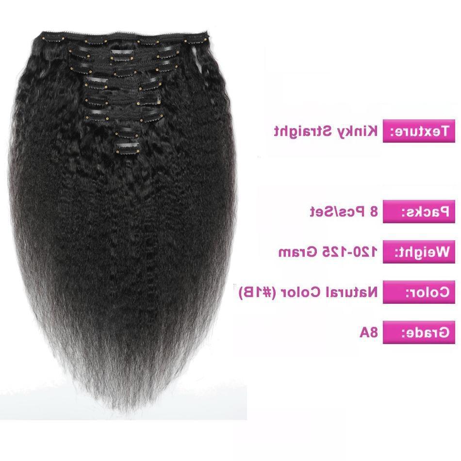 Kinky Straight Clip Ins (Human Hair 8in -22in)