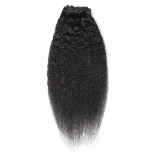 Kinky Straight Clip Ins (Human Hair 8in -22in)