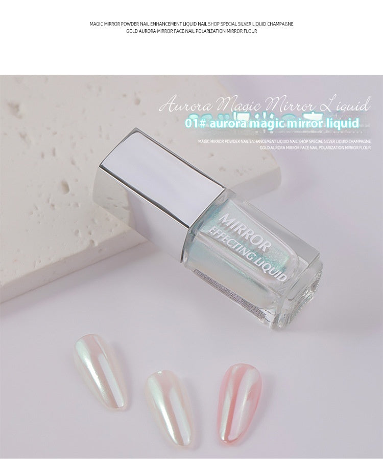 Nail Liquid Magic Mirror Effect Powder Moonlight Powder Aurora Powder Mirror Powder